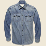 Earl Selvedge Denim Shirt - Washed Indigo - Imogene + Willie - STAG Provisions - Tops - L/S Woven - Solid