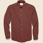 Corduroy Lobo Shirt - Bordeaux - Portuguese Flannel - STAG Provisions - Tops - L/S Woven - Corduroy