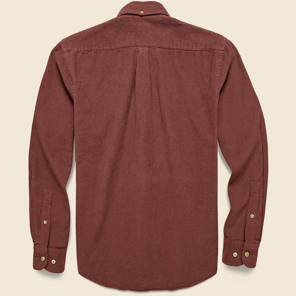 Corduroy Lobo Shirt - Bordeaux - Portuguese Flannel - STAG Provisions - Tops - L/S Woven - Corduroy