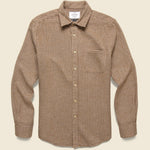 Pied Poule Shirt - Brown - Portuguese Flannel - STAG Provisions - Tops - L/S Woven - Other Pattern