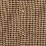 Pied Poule Shirt - Brown - Portuguese Flannel - STAG Provisions - Tops - L/S Woven - Other Pattern
