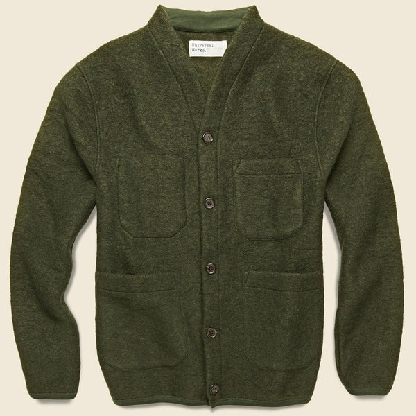 DAN Polartec® Fleece Cardigan - OLIVE DAN Polartec® Fleece Cardigan - OLIVE