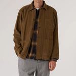 Fine Cord Bakers Overshirt - Khaki - Universal Works - STAG Provisions - Tops - L/S Woven - Overshirt