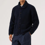 Alvar Fleece Lancaster Jacket - Navy - Universal Works - STAG Provisions - Outerwear - Coat / Jacket