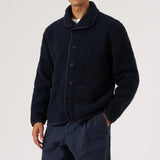 Alvar Fleece Lancaster Jacket - Navy - Universal Works - STAG Provisions - Outerwear - Coat / Jacket