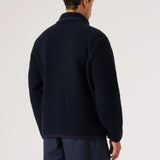 Alvar Fleece Lancaster Jacket - Navy - Universal Works - STAG Provisions - Outerwear - Coat / Jacket