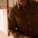 Corduroy Western Shirt - Tan - RRL - STAG Provisions - Tops - L/S Woven - Corduroy