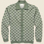 Zig Criss Cross Cardigan - Green - Far Afield - STAG Provisions - Tops - Sweater