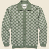 Zig Criss Cross Cardigan - Green - Far Afield - STAG Provisions - Tops - Sweater