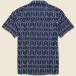 Stachio Shirt - Palm Tree Navy - Far Afield - STAG Provisions - Tops - S/S Woven - Other Pattern