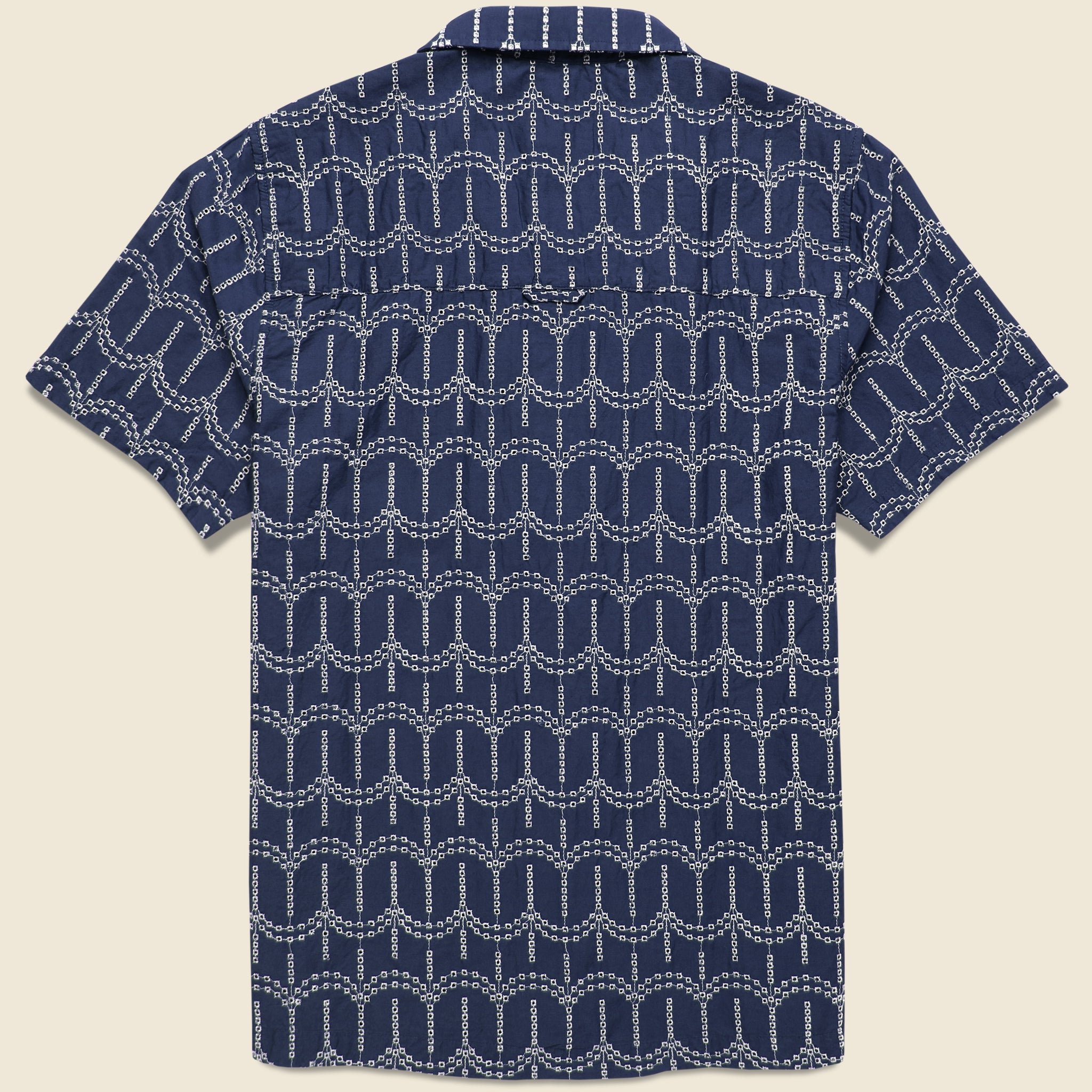 Stachio Shirt - Palm Tree Navy - Far Afield - STAG Provisions - Tops - S/S Woven - Other Pattern