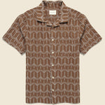 Stachio Shirt - Palm Tree Brown - Far Afield - STAG Provisions - Tops - S/S Woven - Other Pattern