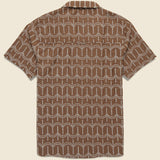 Stachio Shirt - Palm Tree Brown - Far Afield - STAG Provisions - Tops - S/S Woven - Other Pattern