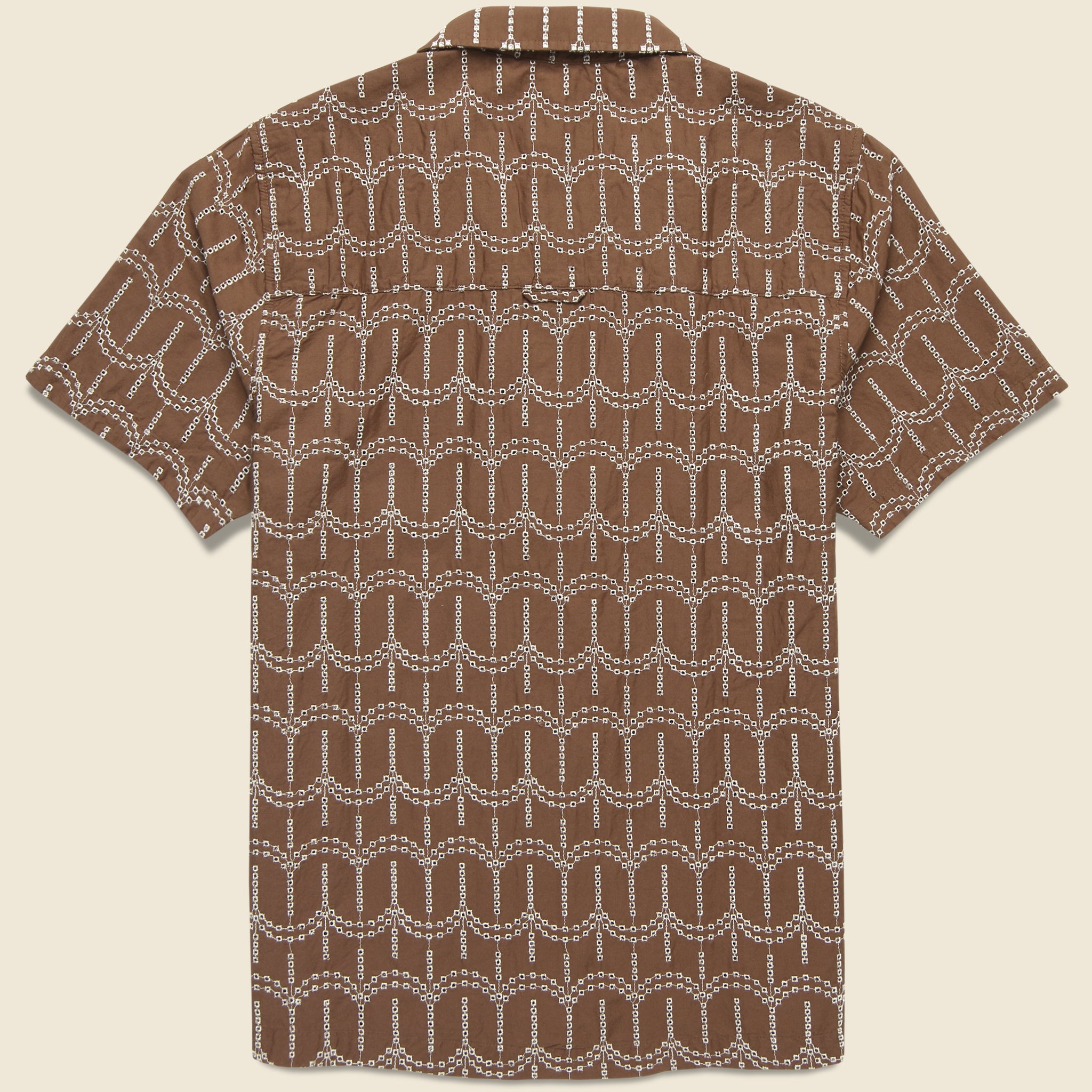 Stachio Shirt - Palm Tree Brown - Far Afield - STAG Provisions - Tops - S/S Woven - Other Pattern