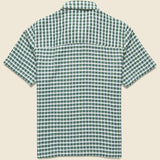 Busey Shirt - Dobby Check Green - Far Afield - STAG Provisions - Tops - S/S Woven - Plaid