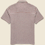 Busey Shirt - Dobby Check Red - Far Afield - STAG Provisions - Tops - S/S Woven - Plaid