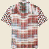 Busey Shirt - Dobby Check Red - Far Afield - STAG Provisions - Tops - S/S Woven - Plaid