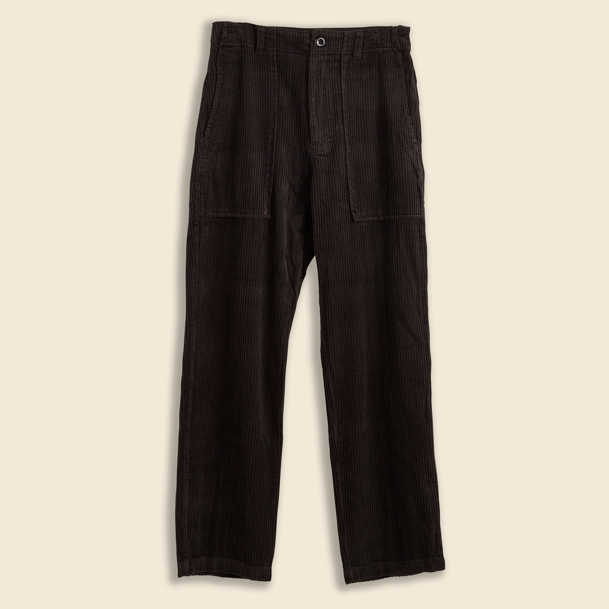 J.Crew Vintage straight pant in garment-dyed corduroy AB651 - Black