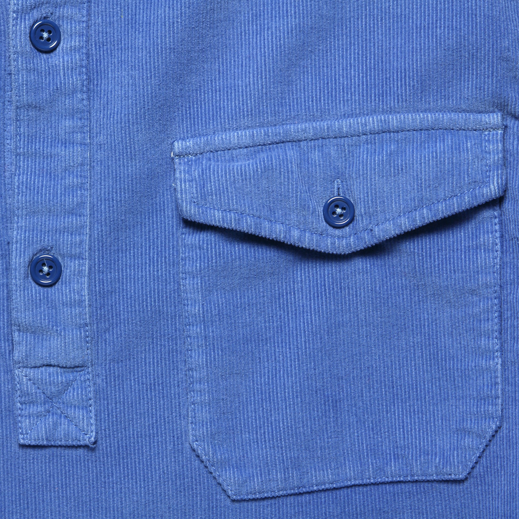 Popover Cord Shirt - Blue - Alex Mill - STAG Provisions - Tops - L/S Woven - Corduroy