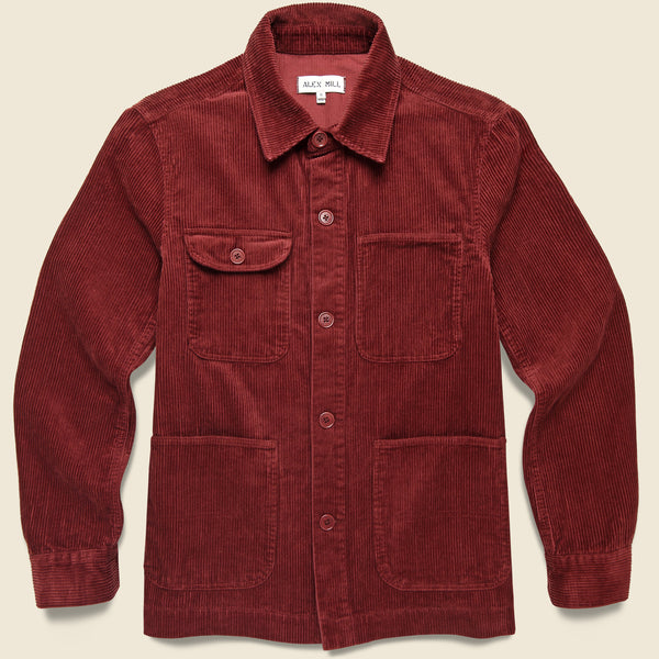 Corduroy Work Jacket - Dark Currant