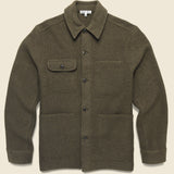 Boiled Wool Work Jacket - Heather Olive - Alex Mill - STAG Provisions - Outerwear - Coat / Jacket