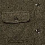 Boiled Wool Work Jacket - Heather Olive - Alex Mill - STAG Provisions - Outerwear - Coat / Jacket