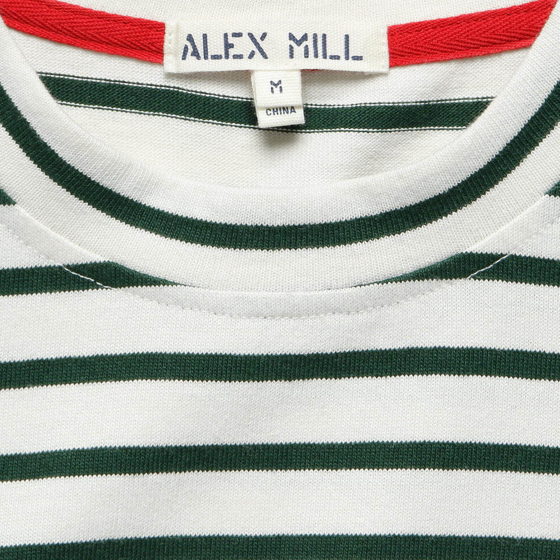 Striped Touch Down Tee - Pine Grove - Alex Mill - STAG Provisions - Tops - L/S Knit