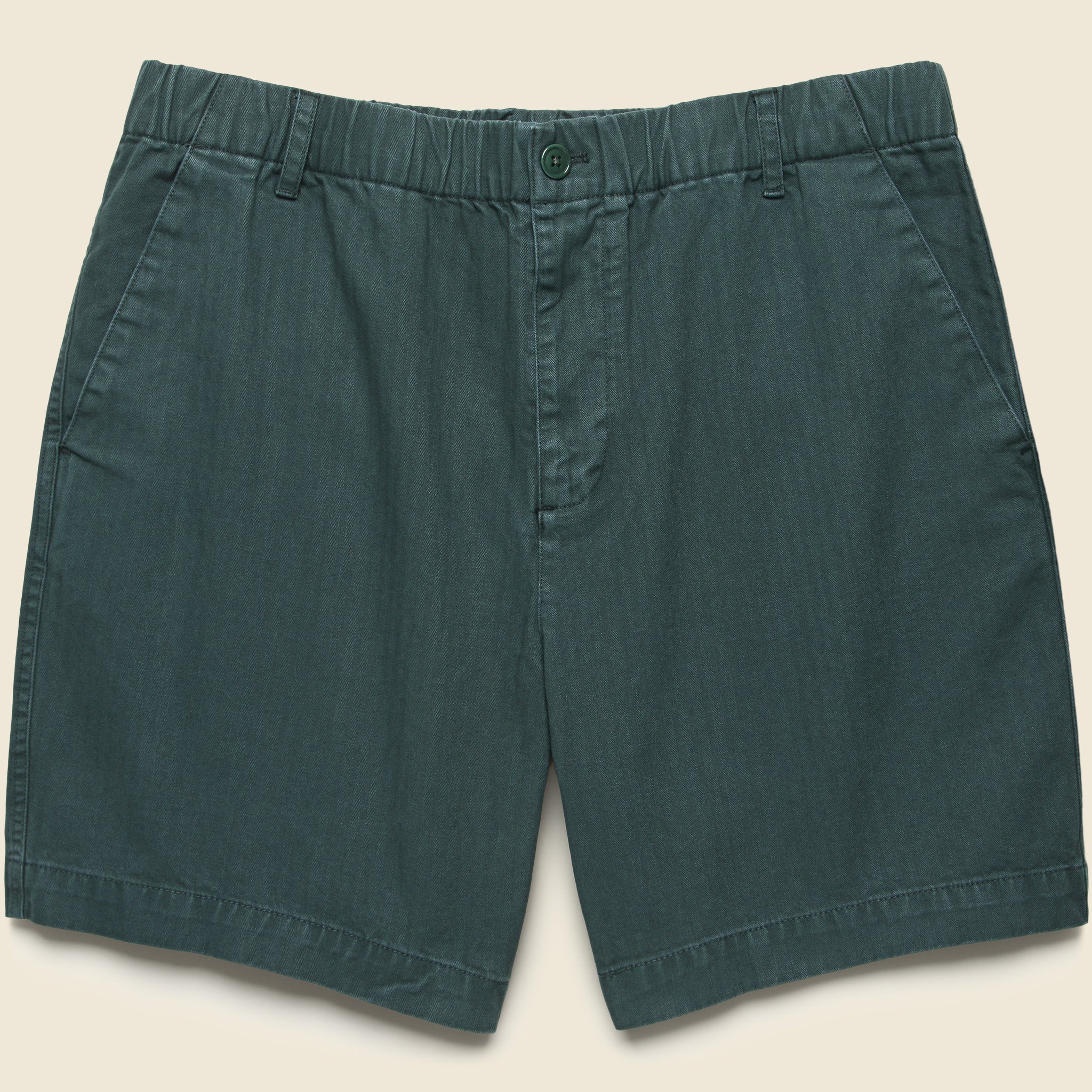 7" Herringbone Pull On Short - Rainforest - Alex Mill - STAG Provisions - Shorts - Solid