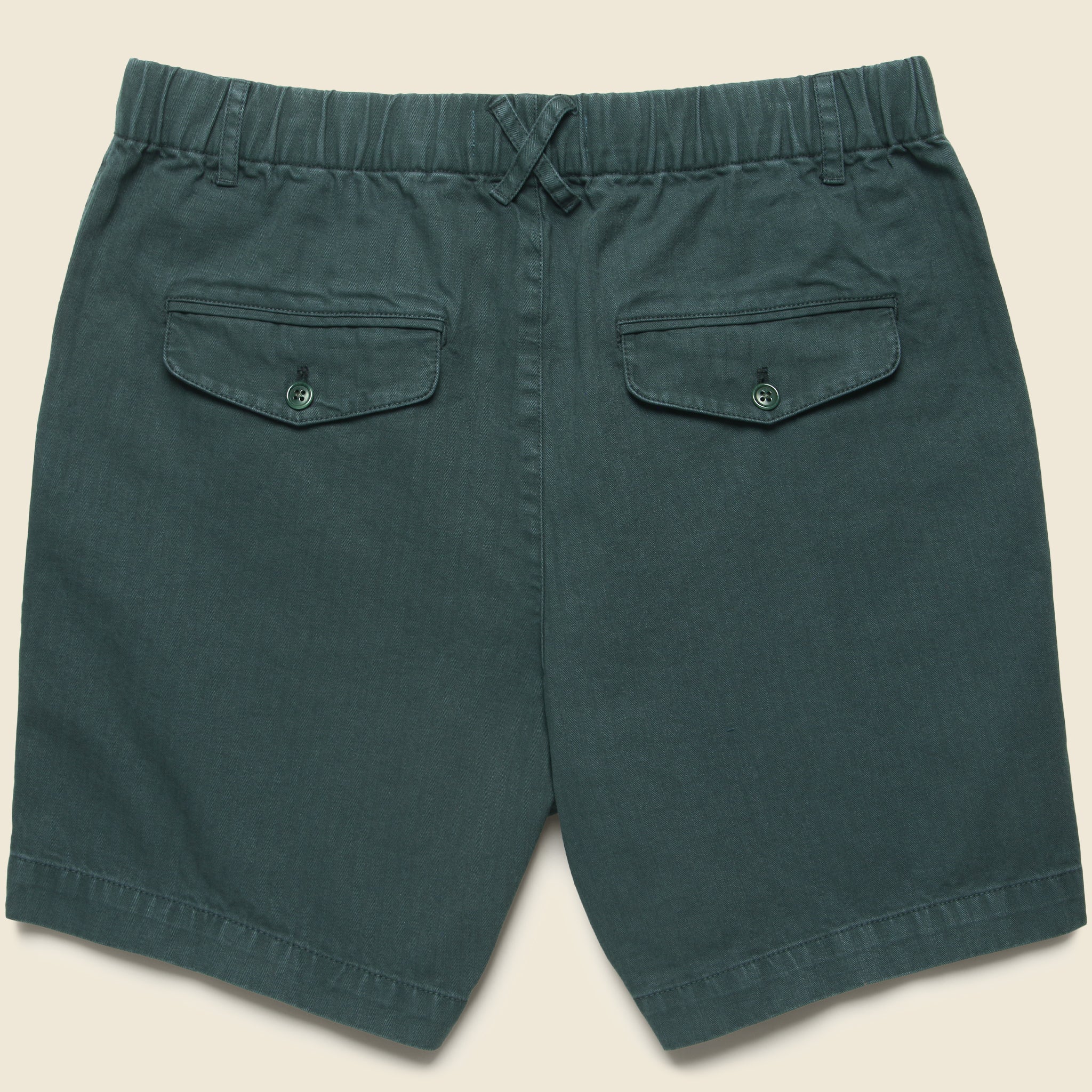 7" Herringbone Pull On Short - Rainforest - Alex Mill - STAG Provisions - Shorts - Solid