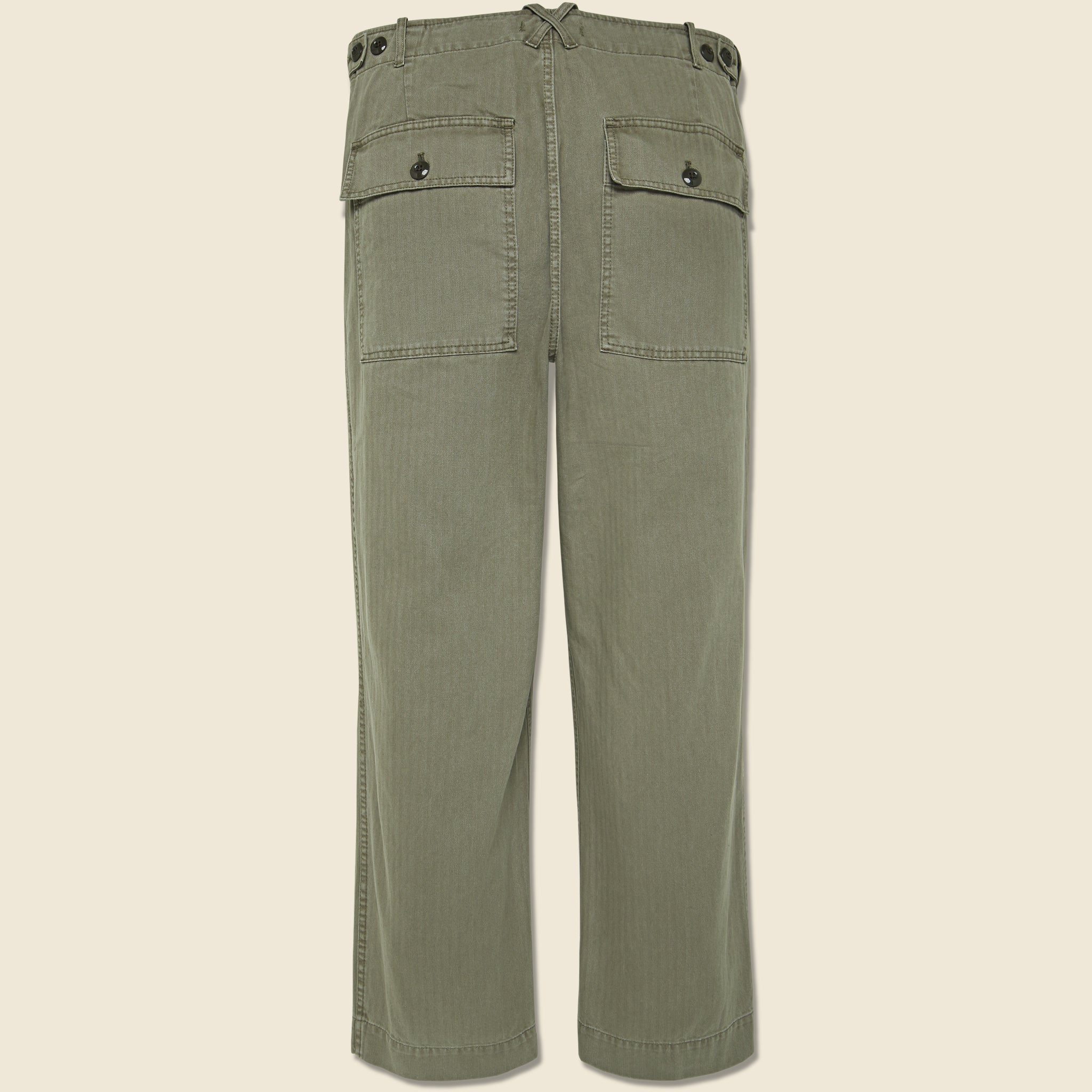 Herringbone Field Pant - Olive - Alex Mill - STAG Provisions - Pants - Twill