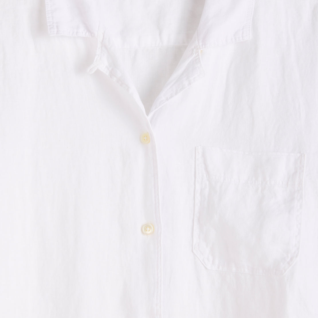 Linen Camp Shirt - White - Alex Mill - STAG Provisions - W - Tops - S/S Woven