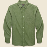 Flannel Shirt - Olive - BEAMS+ - STAG Provisions - Tops - L/S Woven - Solid