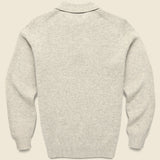 Knit Polo - Beige - BEAMS+ - STAG Provisions - Tops - Sweater