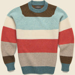 Multi Stripe Sweater - Multi - BEAMS+ - STAG Provisions - Tops - Sweater