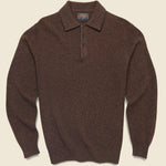 Knit Polo - Brown - BEAMS+ - STAG Provisions - Tops - Sweater