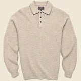Knit Polo - Beige - BEAMS+ - STAG Provisions - Tops - Sweater