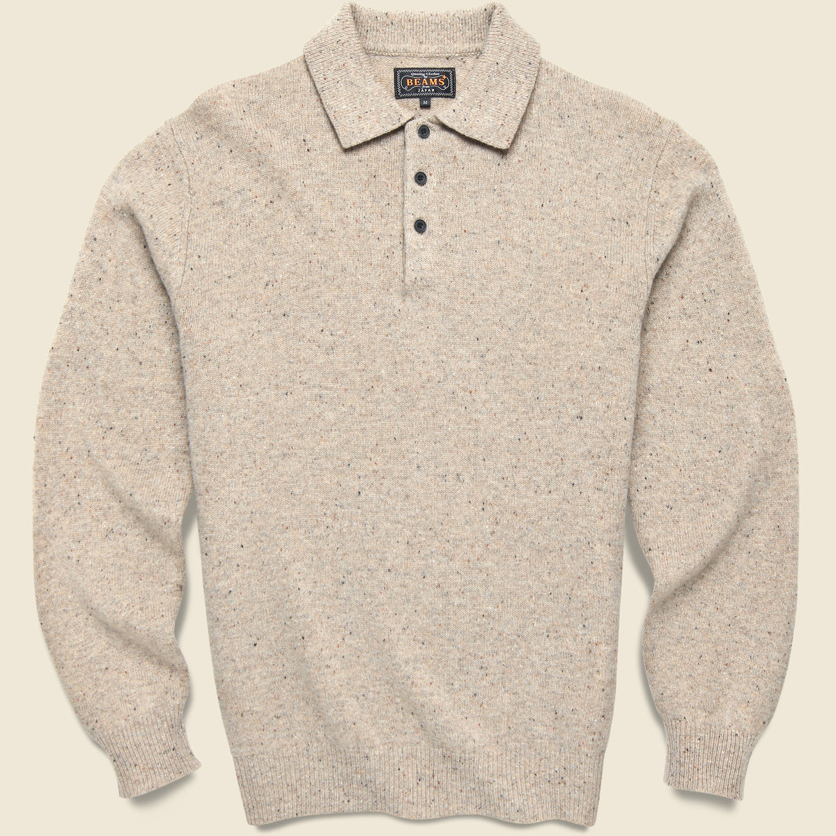Knit Polo - Beige