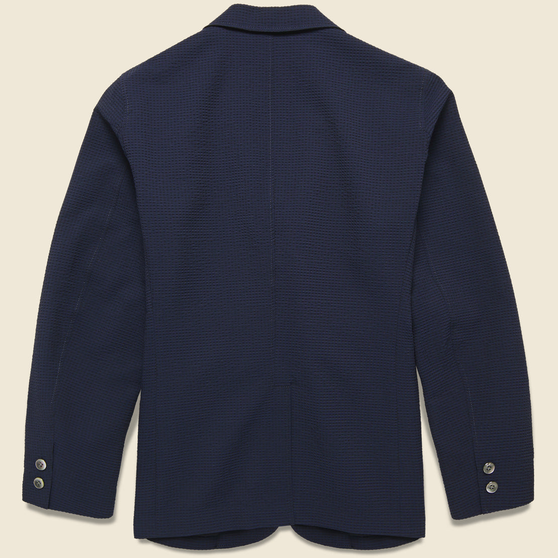 3B Seersucker Sport Jacket - Navy - BEAMS+ - STAG Provisions - Suiting - Sport Coat