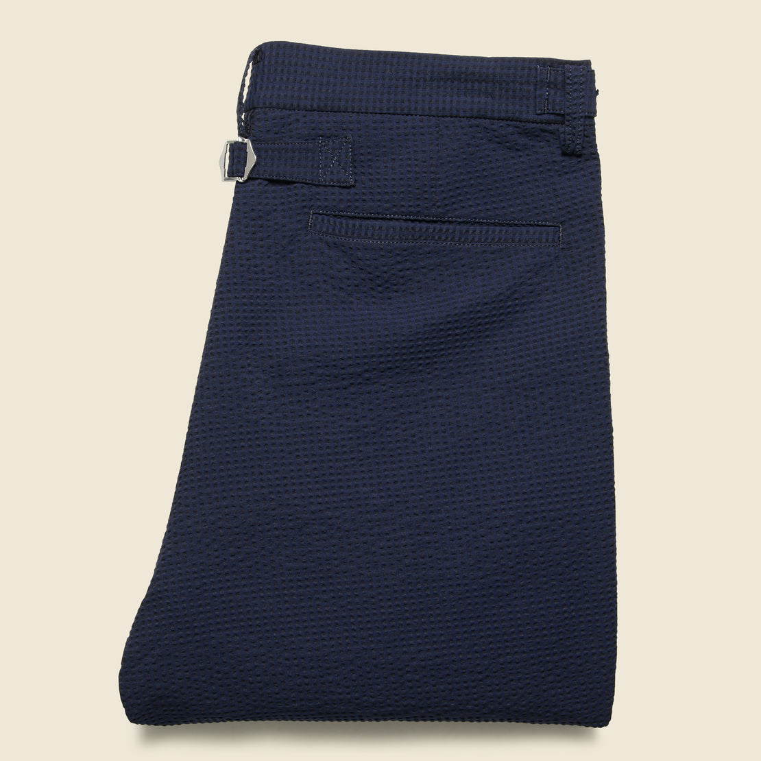 IVY Ankle-Cut Seersucker Trousers - Navy - BEAMS+ - STAG Provisions - Suiting - Suit Pant