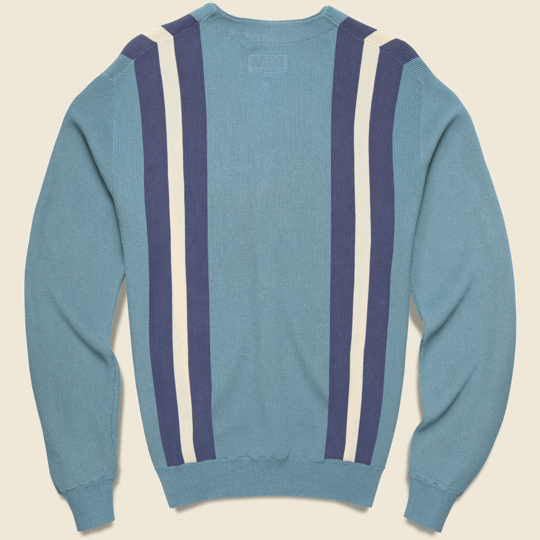 Jacquard Stripe Cardigan - Sax - BEAMS+ - STAG Provisions - Tops - Sweater