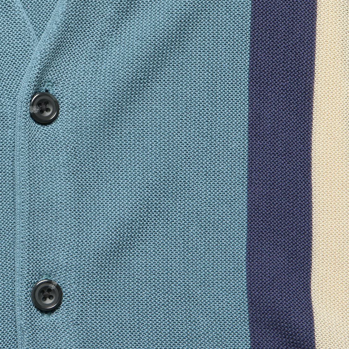 Jacquard Stripe Cardigan - Sax - BEAMS+ - STAG Provisions - Tops - Sweater