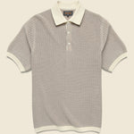 Washi Knit Polo - White - BEAMS+ - STAG Provisions - Tops - S/S Knit
