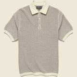 Washi Knit Polo - White - BEAMS+ - STAG Provisions - Tops - S/S Knit