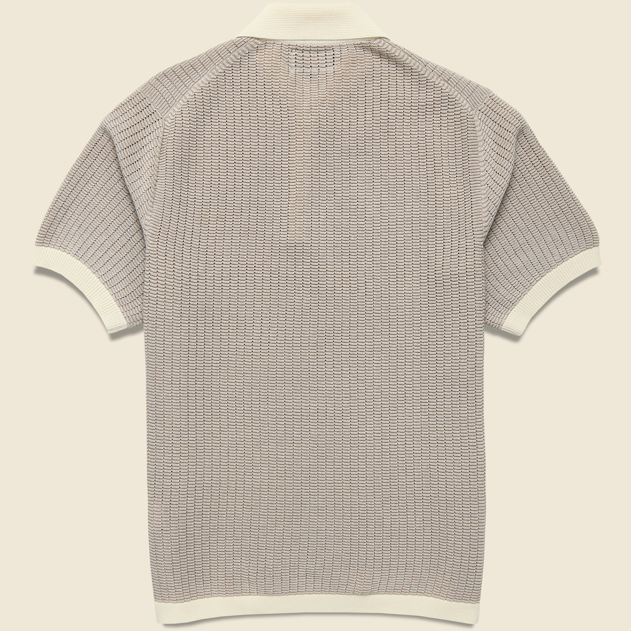 Washi Knit Polo - White - BEAMS+ - STAG Provisions - Tops - S/S Knit