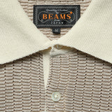 Washi Knit Polo - White - BEAMS+ - STAG Provisions - Tops - S/S Knit