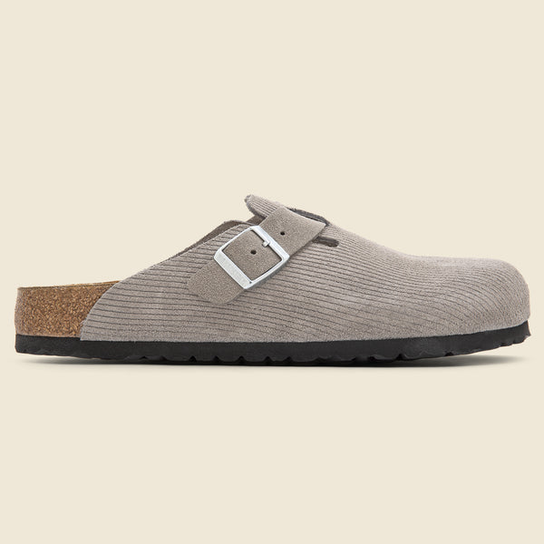 Boston Suede Clog - Corduroy Stone Coin