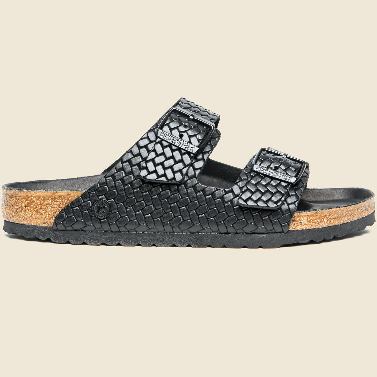 BIRKENSTOCK 限定 ARIZONA WOVEN EMBOSS Arizona Woven Embossed Sandal - Black/Leather