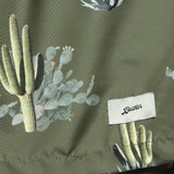 5.5" Cactus Print Swim Trunks - Dark Green - Bather - STAG Provisions - Shorts - Swim