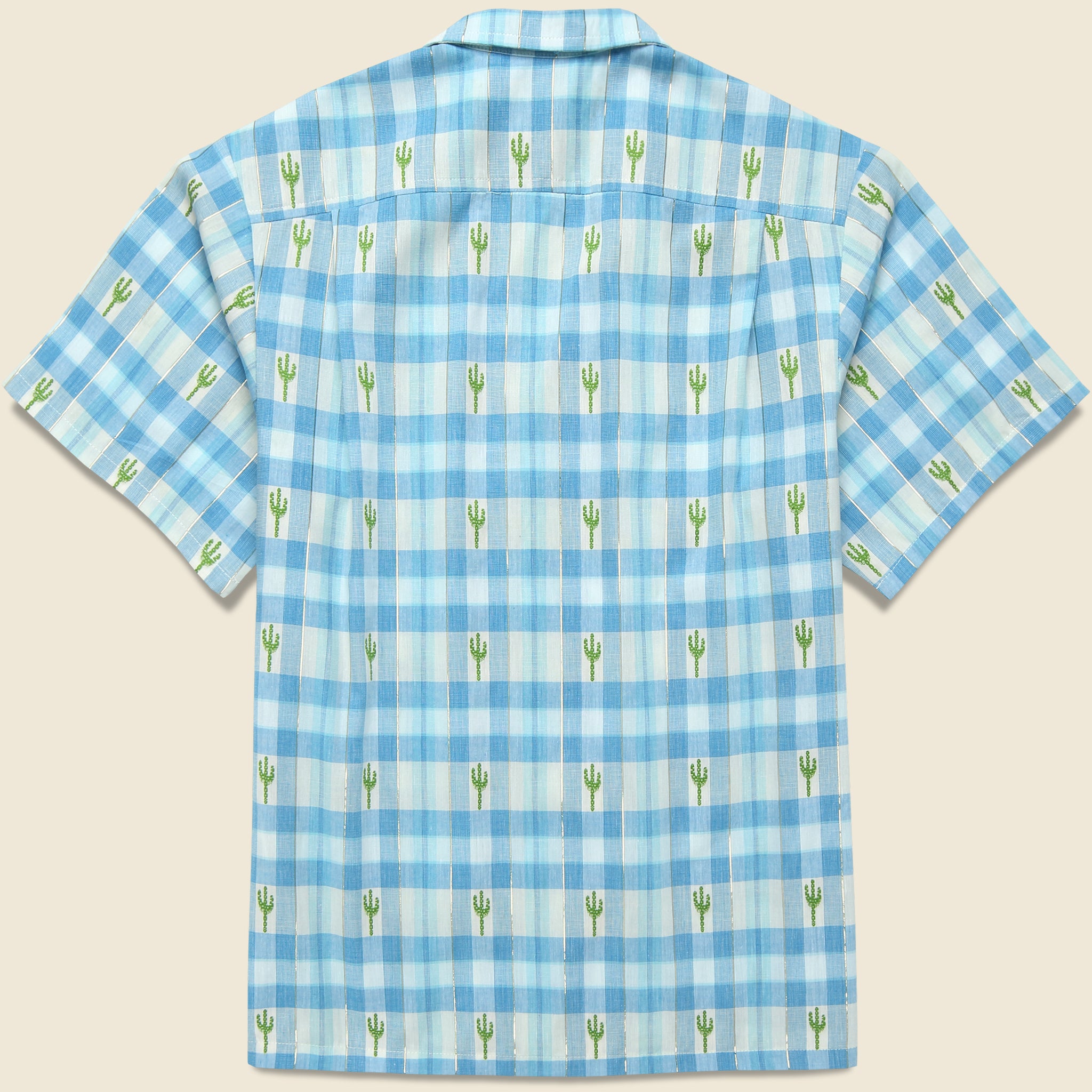 Cactus Camp Shirt - Blue - Bather - STAG Provisions - Tops - S/S Woven - Other Pattern