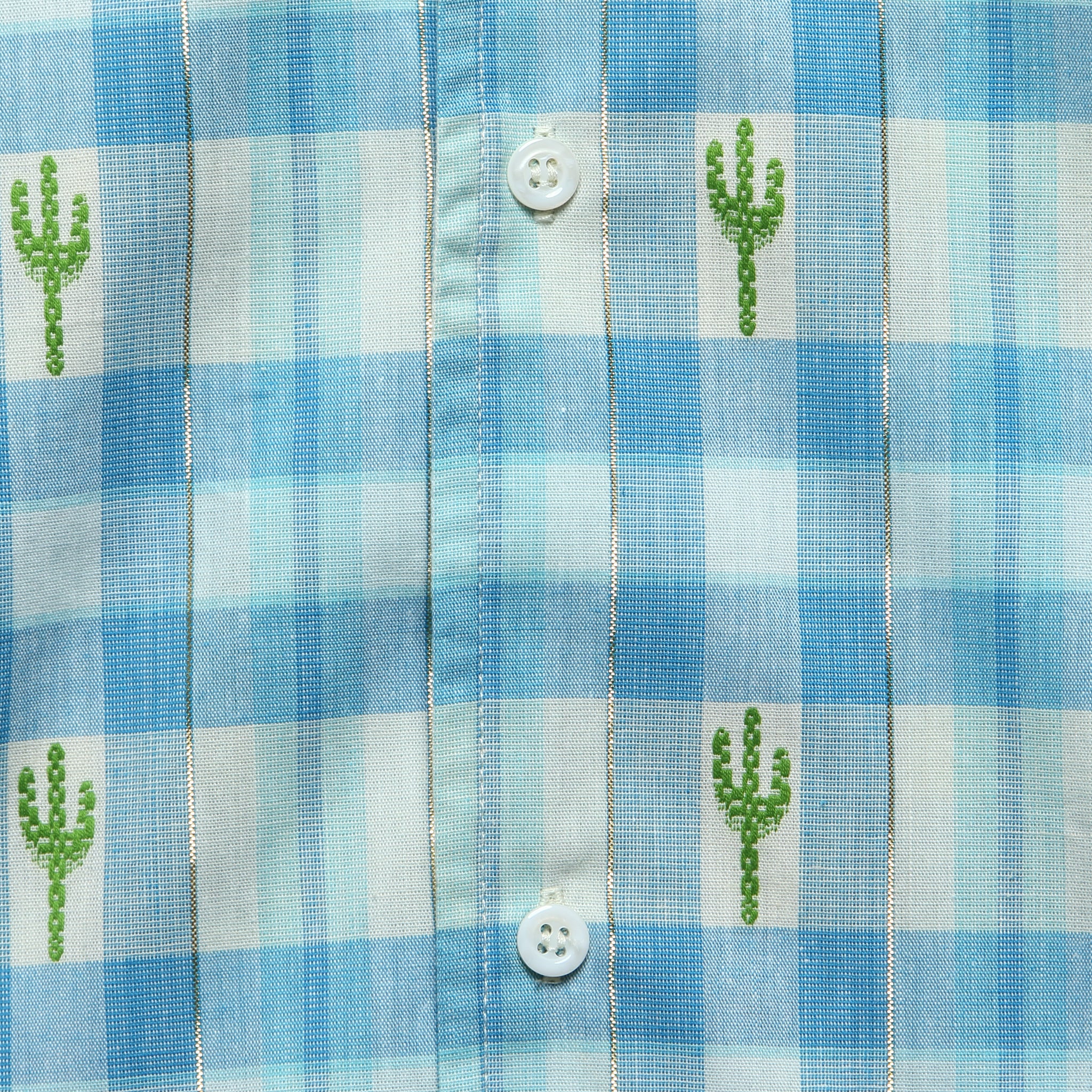 Cactus Camp Shirt - Blue - Bather - STAG Provisions - Tops - S/S Woven - Other Pattern